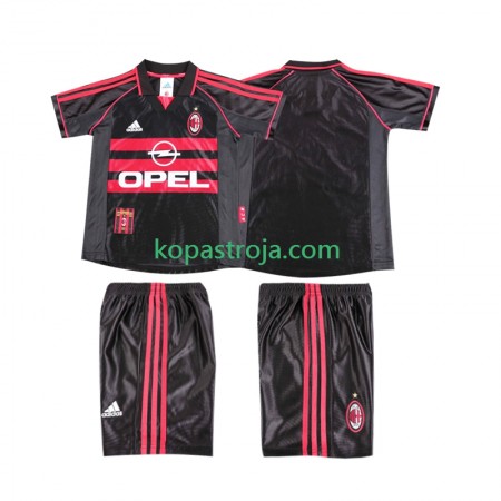 Billiga Fotbollströjor AC Milan 1999 Retro Barn Tredje tröja 1998 Kortärmad